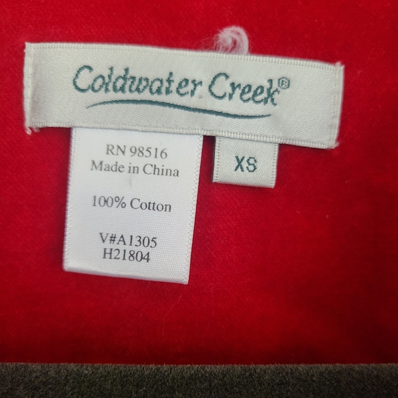 Like New Red Women’s Coldwater Creek Jacket - Picture 2 of 3